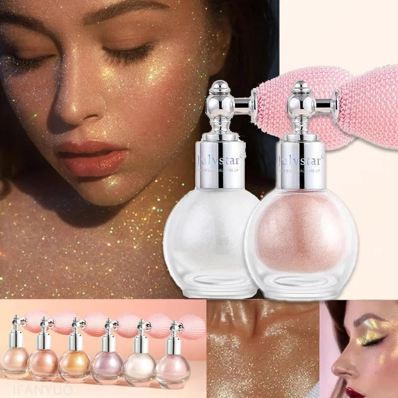 Gloss Body Diamond Shimmering Glitter Spray Liquid Highlight Powder