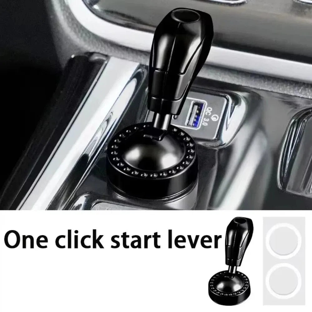 Compact Design Push Start Button Cover Rocker Style Easy Installation Engine Start Button Cover Decorative Ring Protective Cover Zpaxo