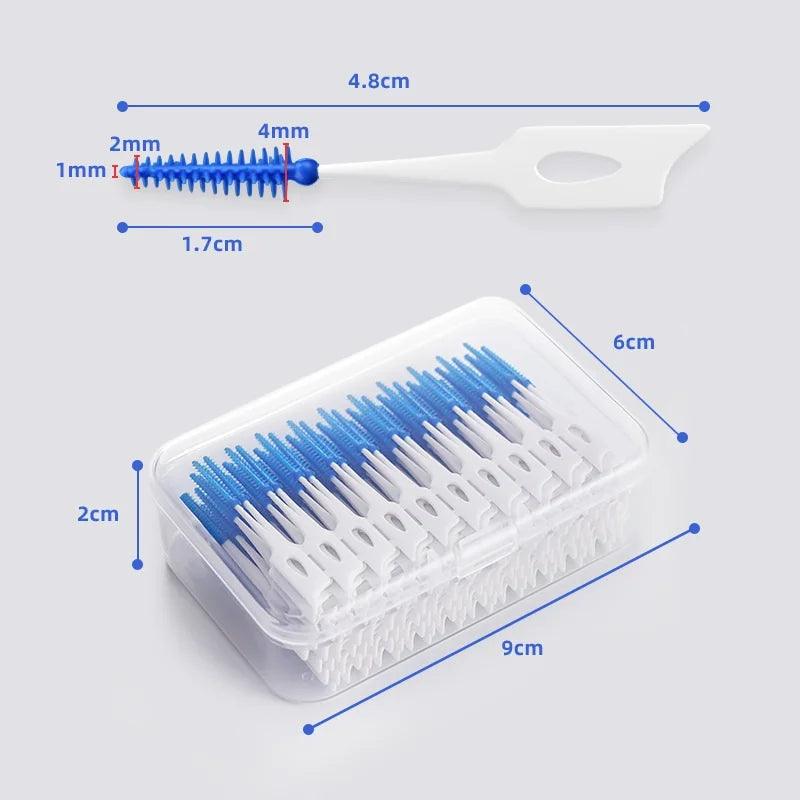 Interdental Brushes Soft Dental Cleaning Brush Teeth Cleaner Floss Zpaxo