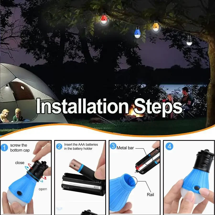 POCKETMAN LED Camping Lantern – 180 Lumen, 3 Modes, IPX4