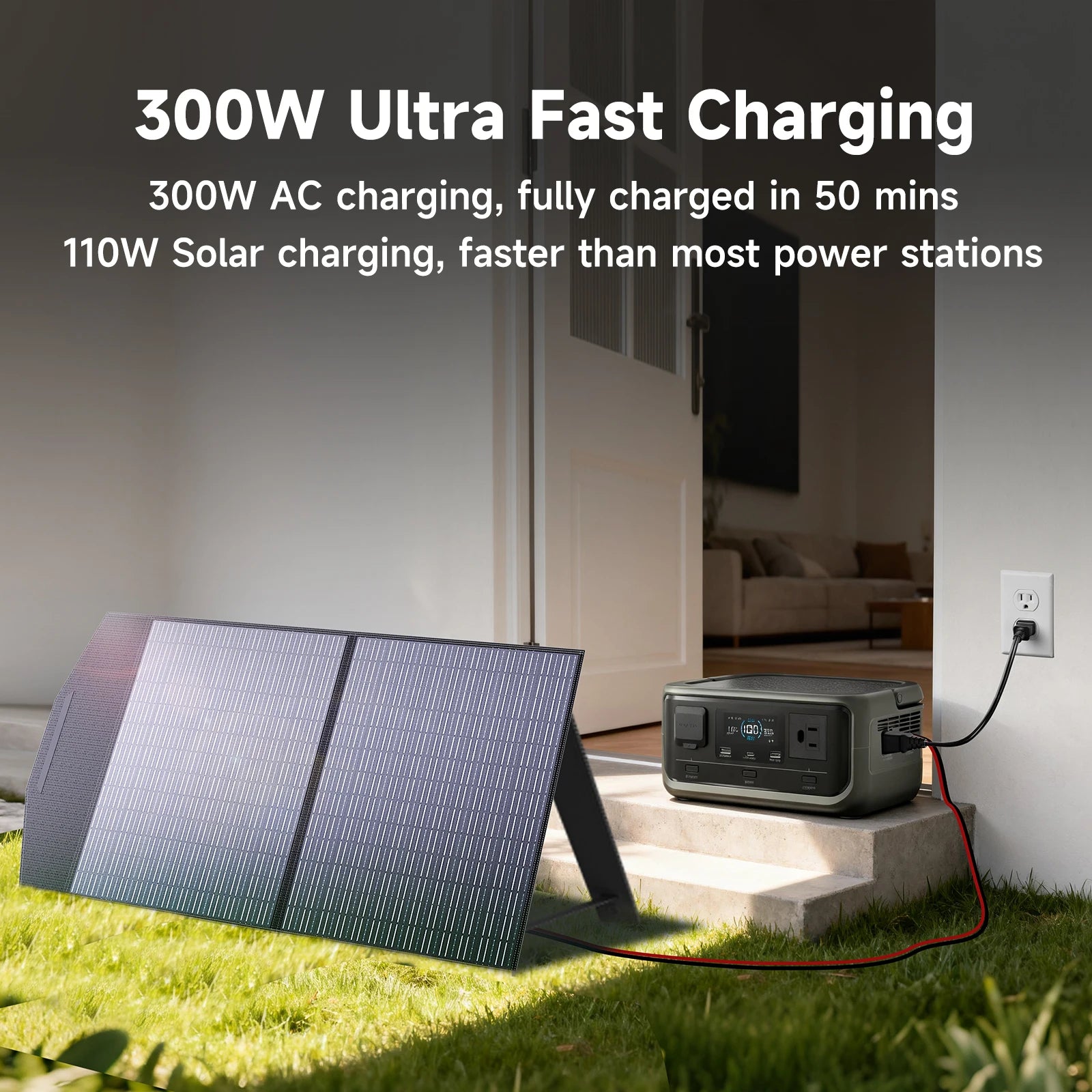 ALLPOWERS VOLIX P300 256Wh Portable Power Station 300W Peak 600W AC Zpaxo