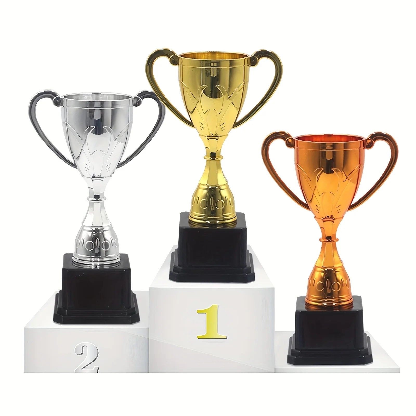 Gold Trophy Award Plastic Cup Rewards Winning Prize Sports