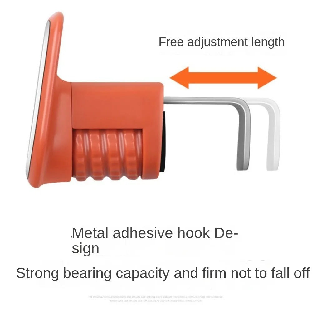 Universal Car Seat Back Hook Adjustable Practical Vehicle Back Seat Organizer Glovebox Hook Mini Automobile Storage Hangers Zpaxo