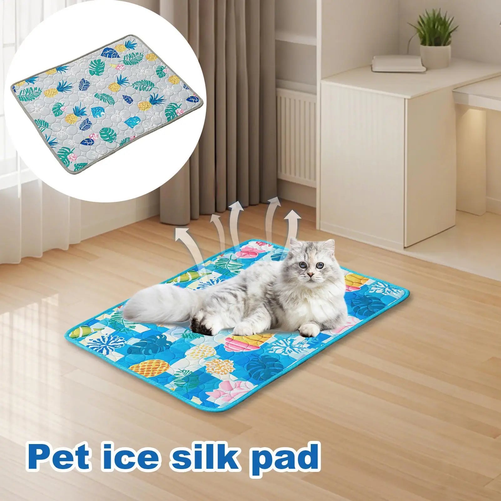 Pet Cooling Mat – Ice Silk Breathable Summer Pad for Dogs & Cats Pet Cooling Mat Zpaxo