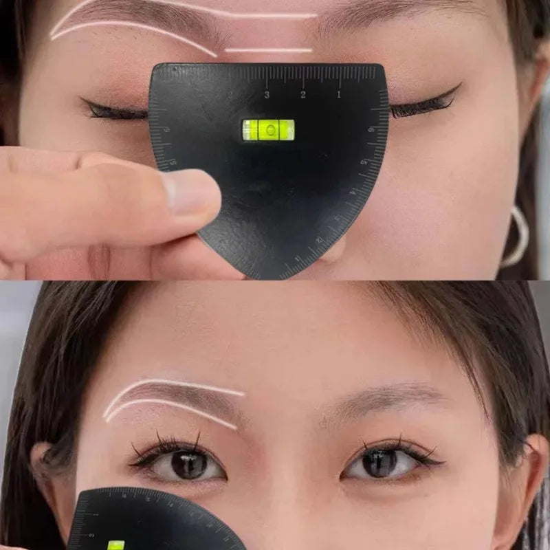 6 Shapes Drawing Eyebrow Desgin Ruler Microblading Mapping Tool 1