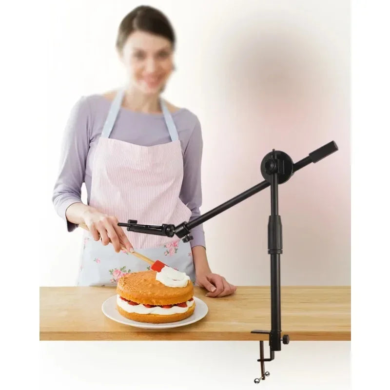 Horizontal Tripod Phone Smartphone Table Overhead Tripe Stand Mobile