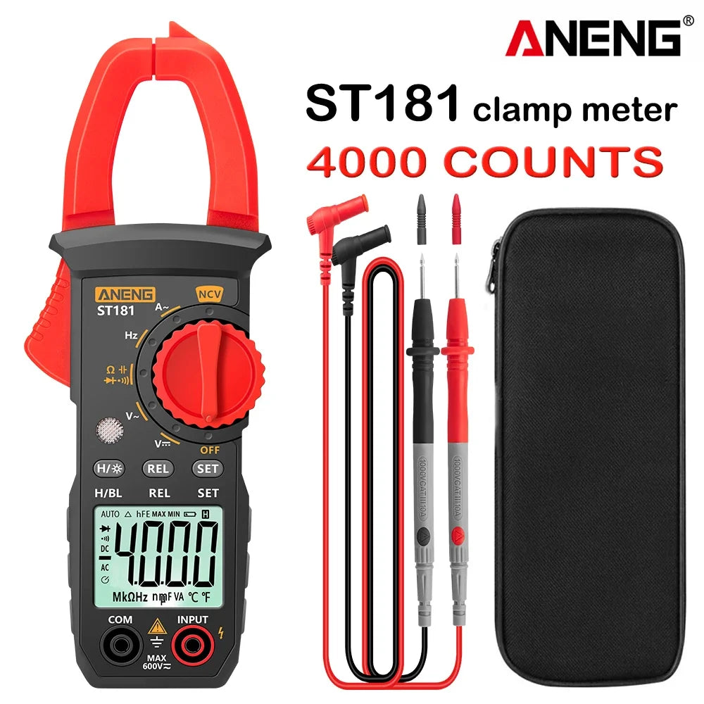 ANENG ST181 Digital Clamp Meter 4000 Counts Precision Multimeters AC