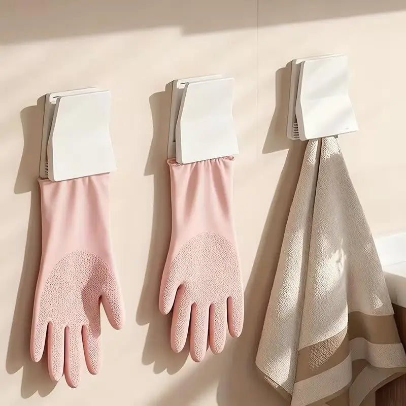 1/2pc random Kitchen Glove Holder – Hook for Dishwashing & Rubber Gloves, Hanging Clip, Household Organizer Zpaxo