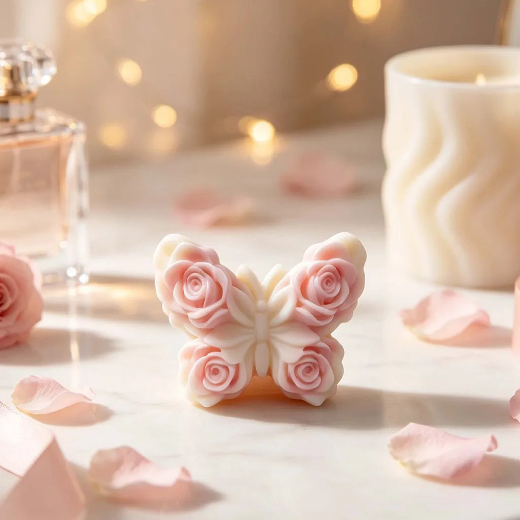 Rose Butterfly Silicone Mold for Resin, Candles & Crafts