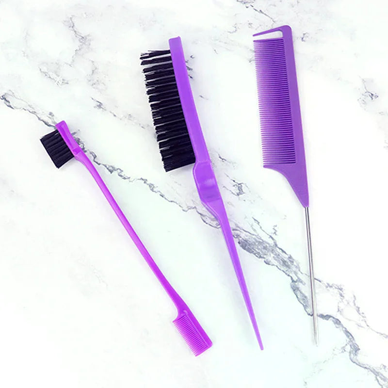 Hair Styling Comb Brush Teasing Edge Rat Tail Curly Straight Wet Dry Zpaxo