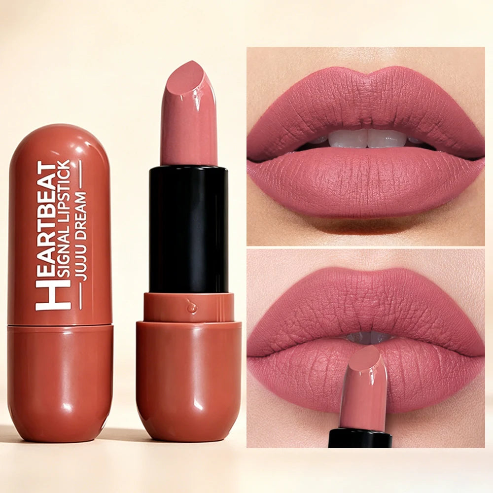Waterproof Velvet Matte Lipstick, Smudge Resistant Lip Color, Highly Pigmented Smooth Finish Makeup Zpaxo