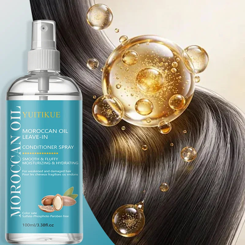 Moroccan Argan Oil Leave-In Conditioner Spray | Anti-Frizz Leave-In Conditioner Spray Zpaxo