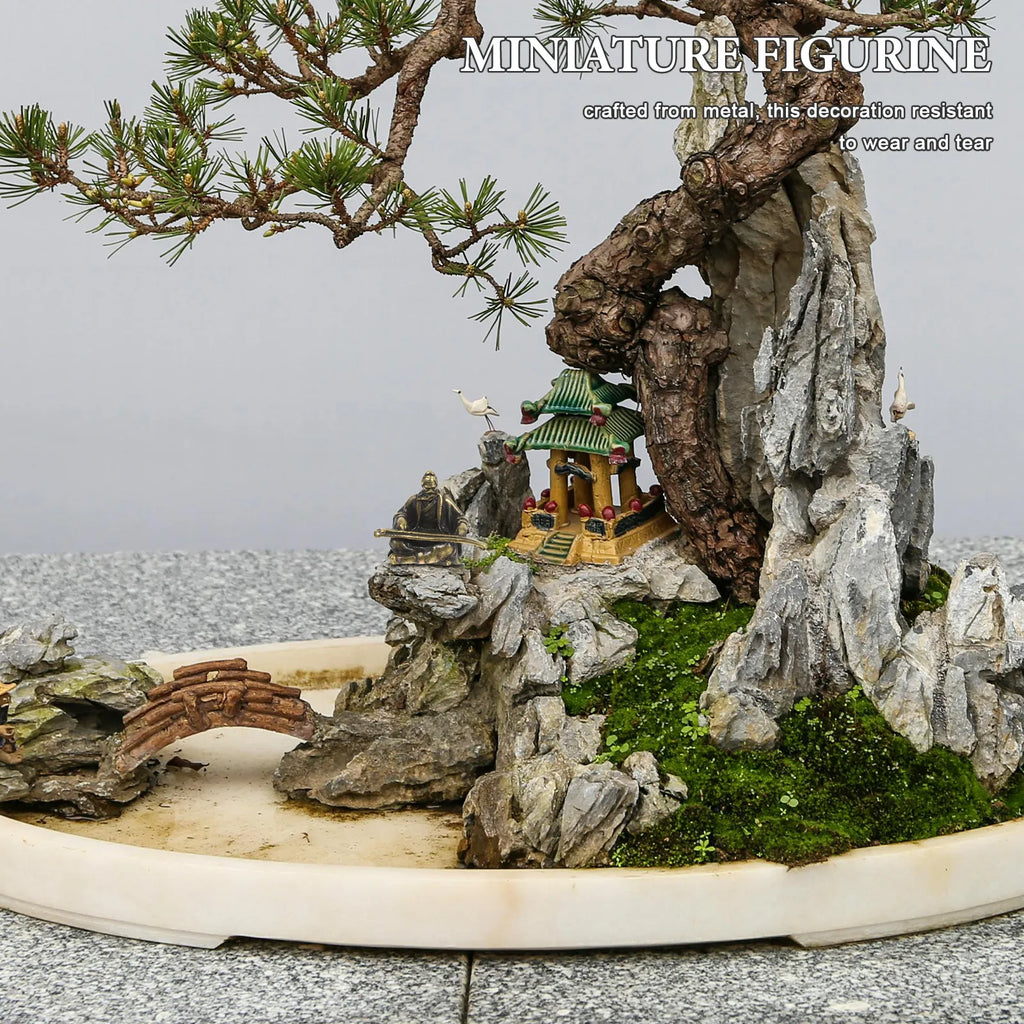 Copper Micro Landscape Ancient Chinese Statue Miniature Garden