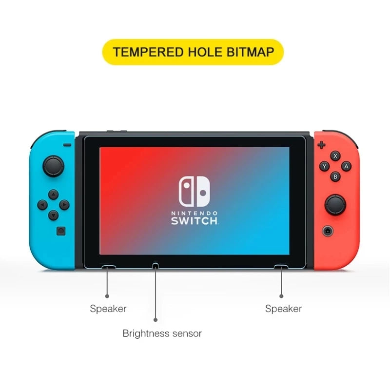 1/2/3PCS Tempered Glass for Nintendo Switch OLED 3 Pieces Screen Protector Film for Nintendo Switch Switch Lite Protective Glass Zpaxo