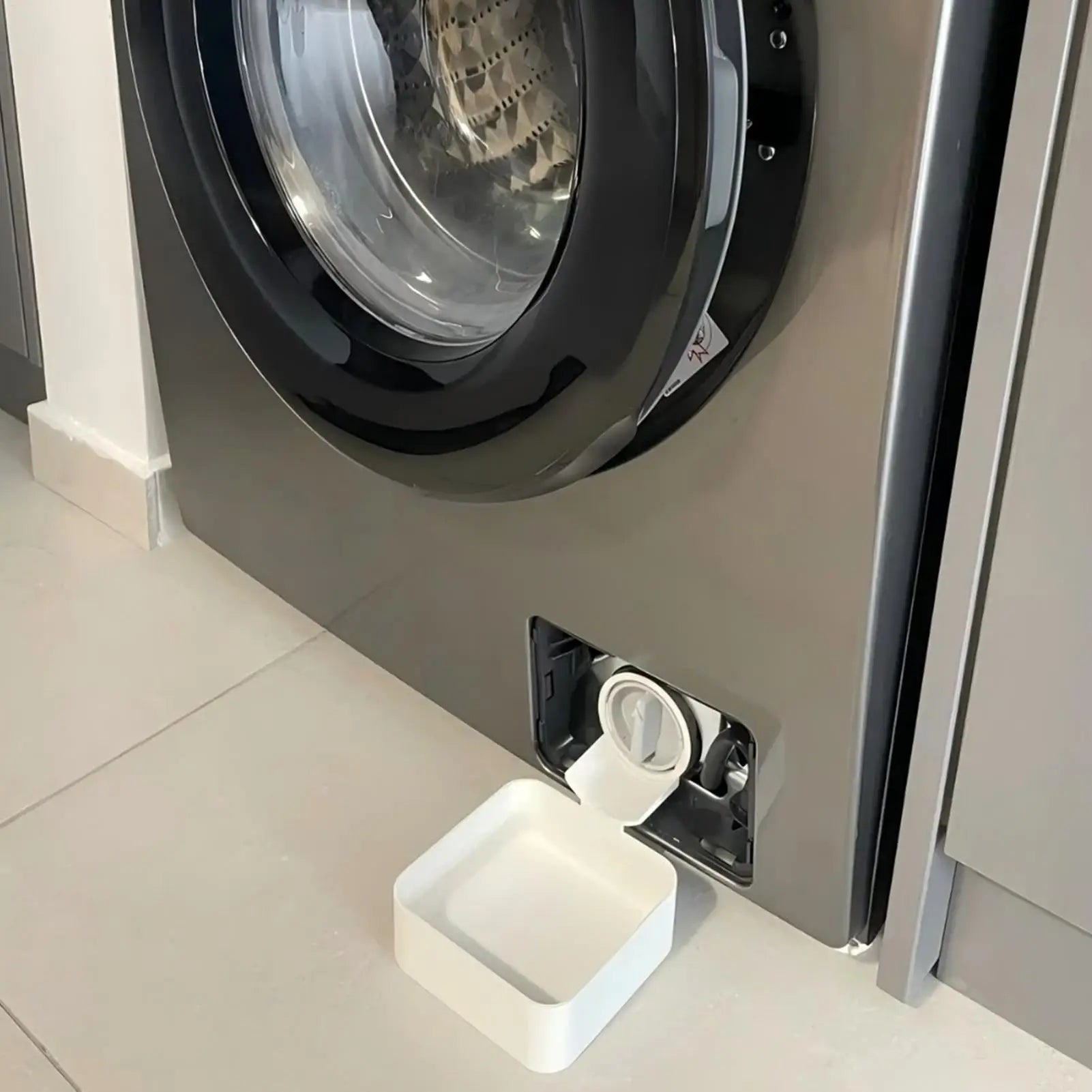 3D Printed Washer Drain Pan Anti Spill Leak Proof Universal Funnel