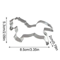 Horse Cookie Cutter Stainless Steel Horse Cookie Cutter Mould Rocking Horse Shapes Biscuits Cutter Fondant Pastry Baking Tools Zpaxo 1PC