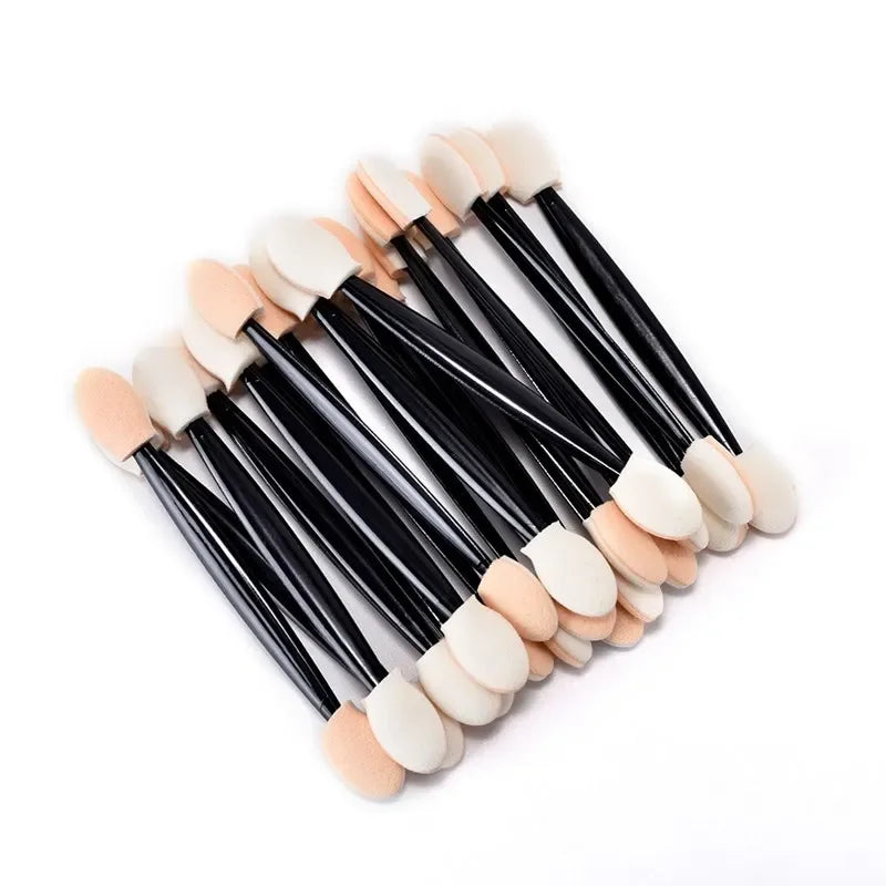 10/30/50/200/500/1000pcs Double Ended Sponge Nail Art Powder Brush Multifunctional Eyeshadow Brush Portable Makeup Manicure Tool Zpaxo