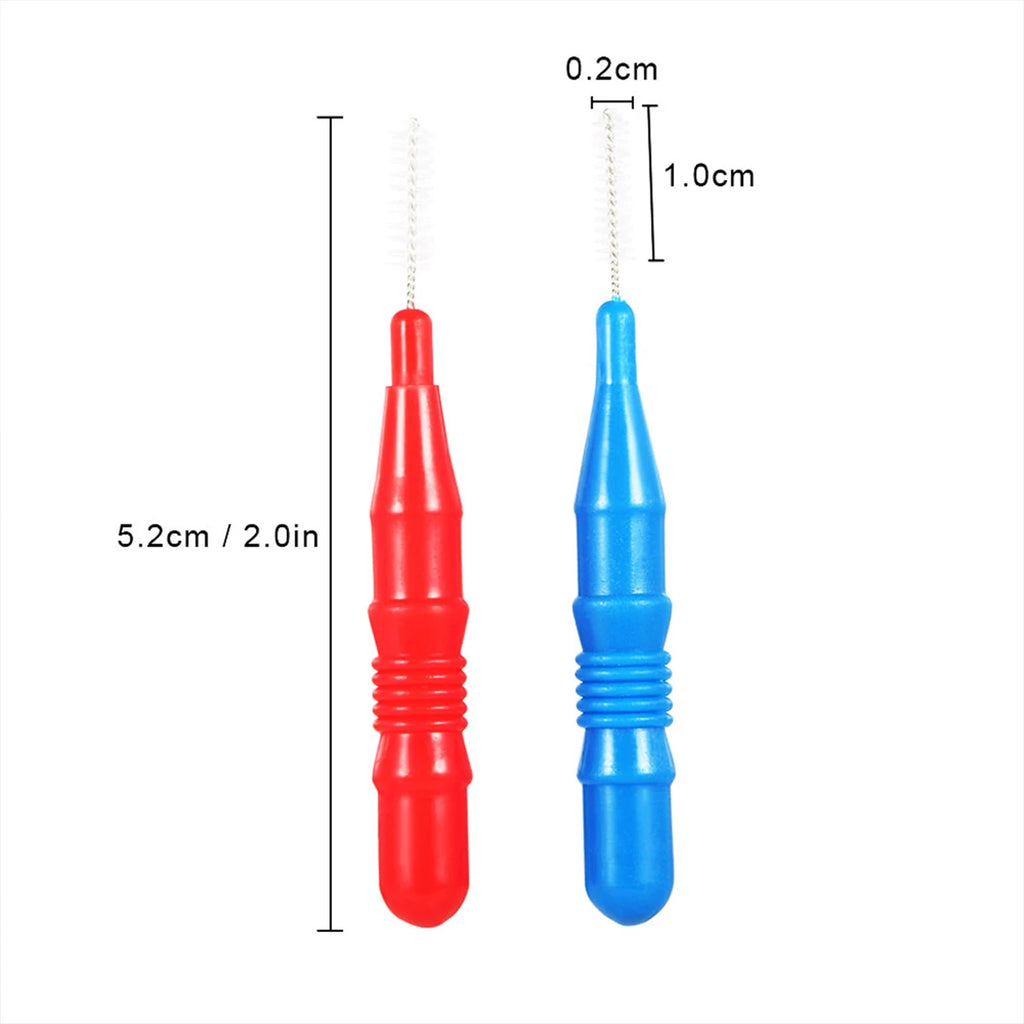 50/100Pcs Soft Dental Oral Brushes Clean Brushes Between Interdental Teeth Care Tool Floss Interdental Brushes For Oral Care Zpaxo