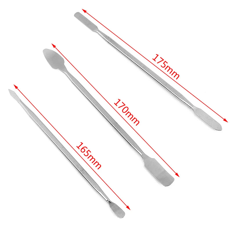 3-Piece Metal Spudger Set – Phone & Tablet Repair Opening Tools