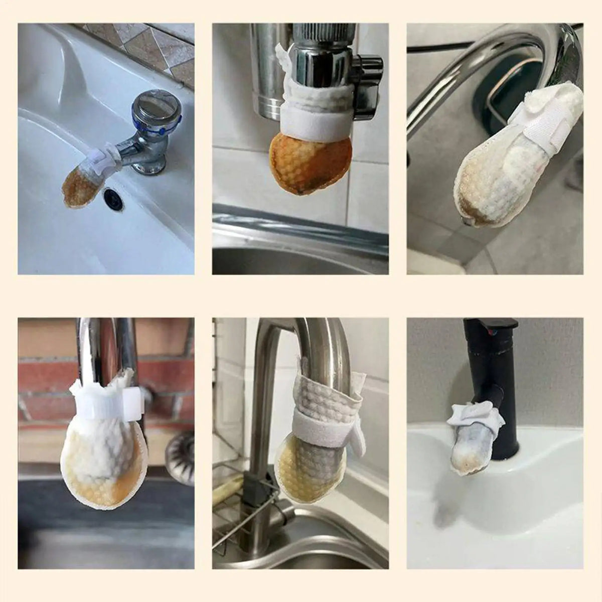 Faucet Water Filter Bag 30 Strap Splash-proof Bags Bathroom Sink Zpaxo