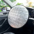 Heat-resistant Car Steering Wheel Sunshade Cover Universal Foldable Zpaxo Style C
