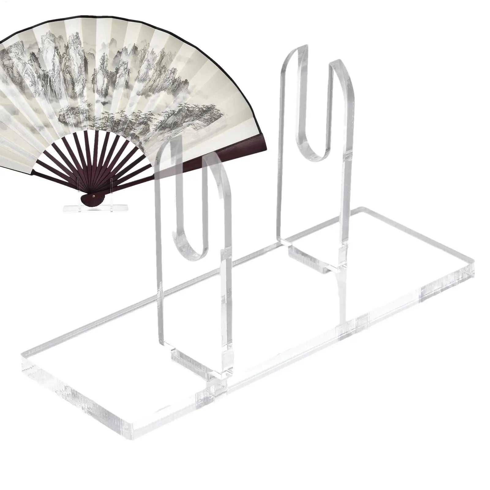 Fan Display Stand Acrylic Chinese Folding Hand Base Holder Stage