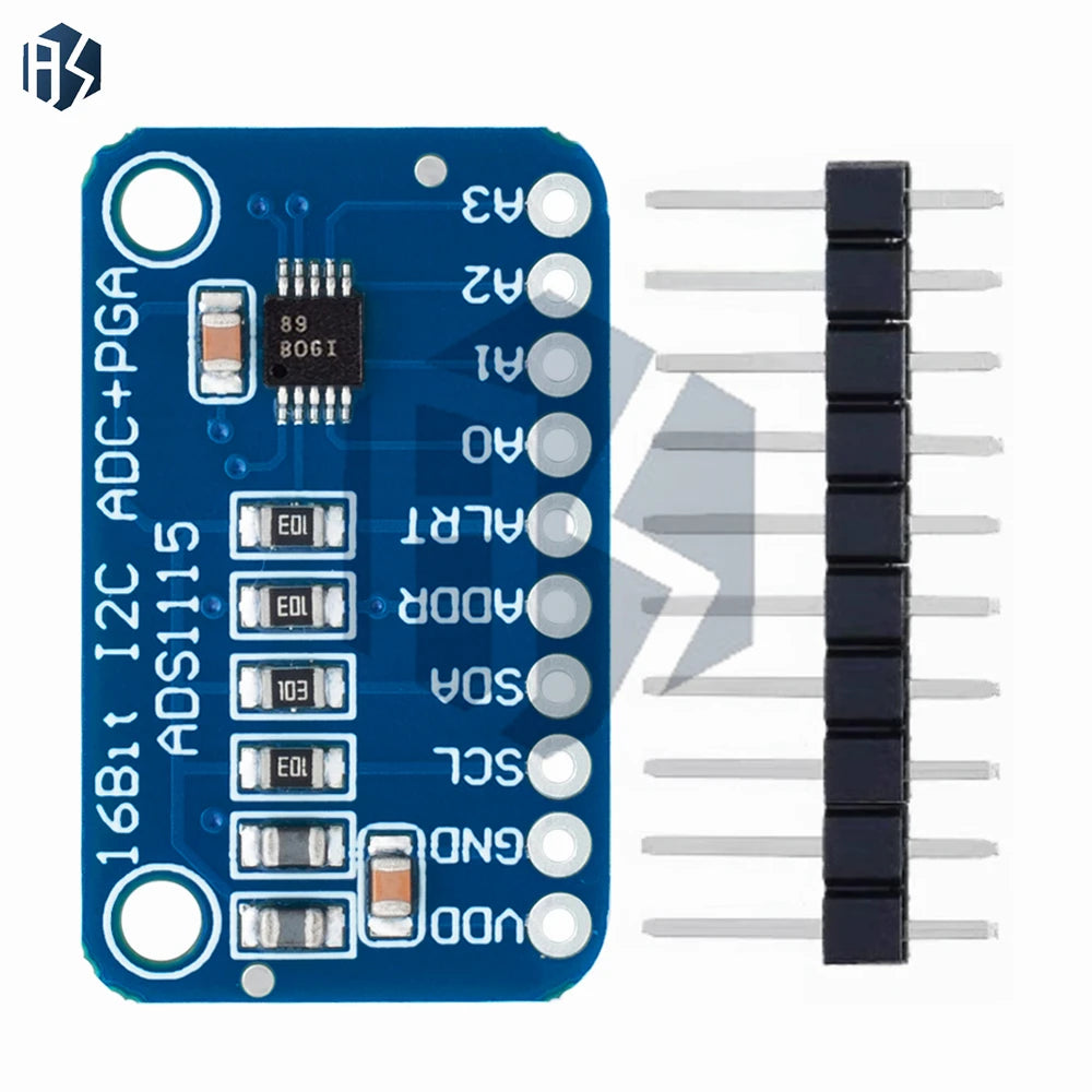 16-Bit ADC Module ADS1115 ADS1015 I2C 4-Channel Programmable Gain Zpaxo
