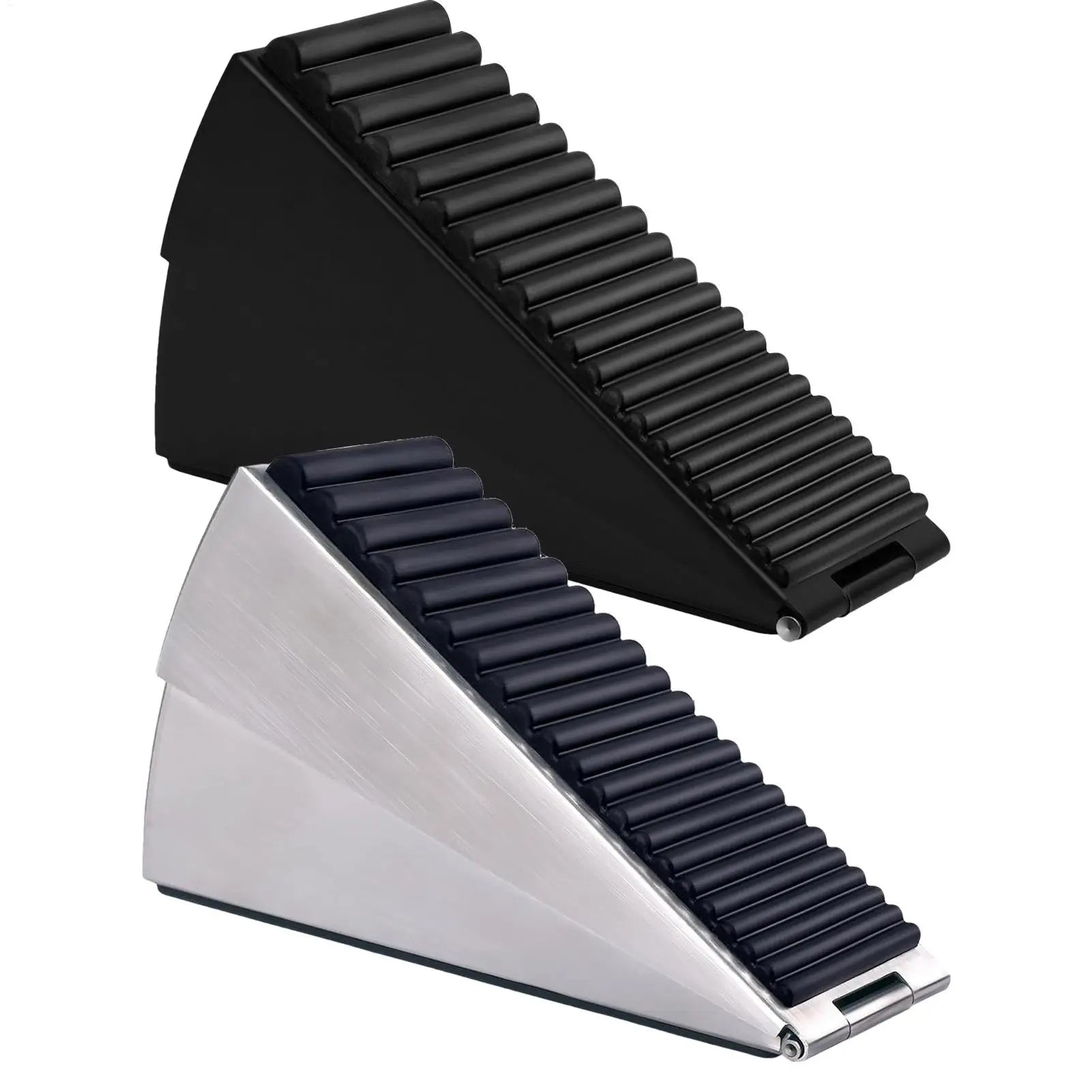 Heavy Duty Door Stopper Height Adjustable Spring Loaded Wedge Rear