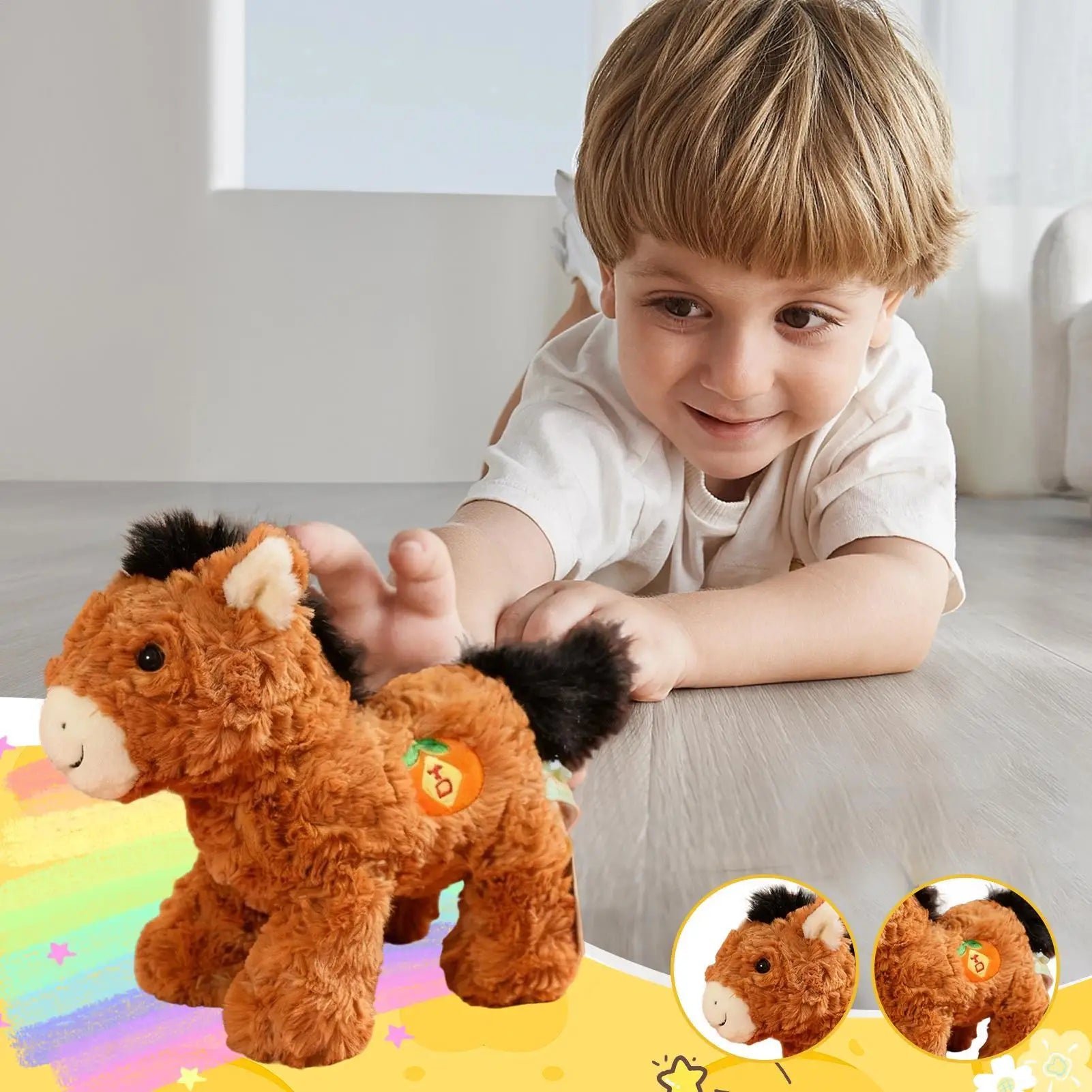 Chinese New Year Horse Plush Plush Soft Toys 2026 Horse Year Doll For Kids Teens Adults Collectors Bedroom Study Children's Room Zpaxo