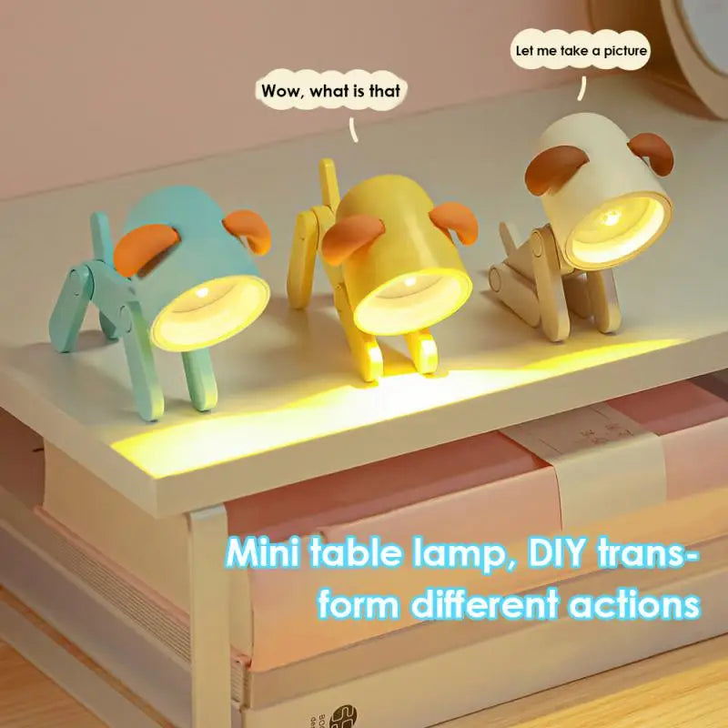 Novel Little Deer Light Creative Peculiar Mobile Phone Holder LED Decorative Ornaments Random Color Mini Night Light Zpaxo