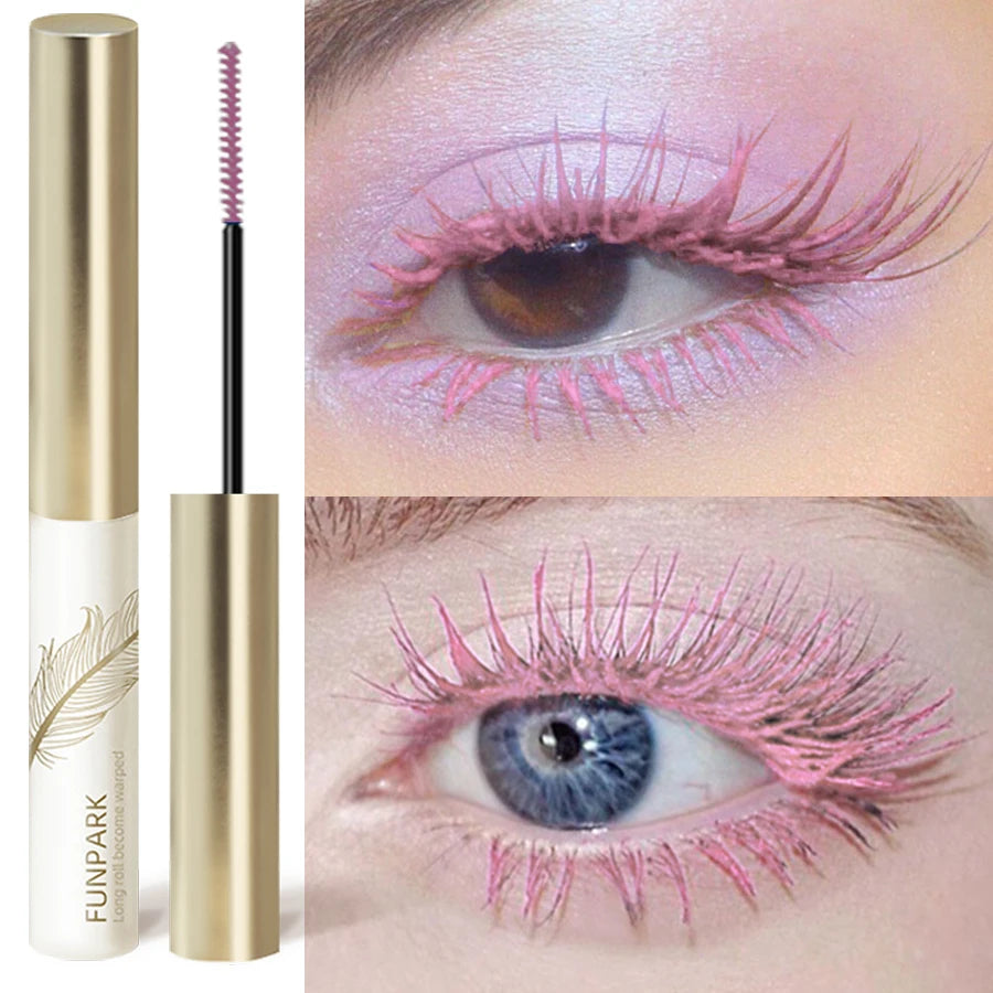 10-Color Ultra-fine Brush Mascara Strong Lasting Content Length