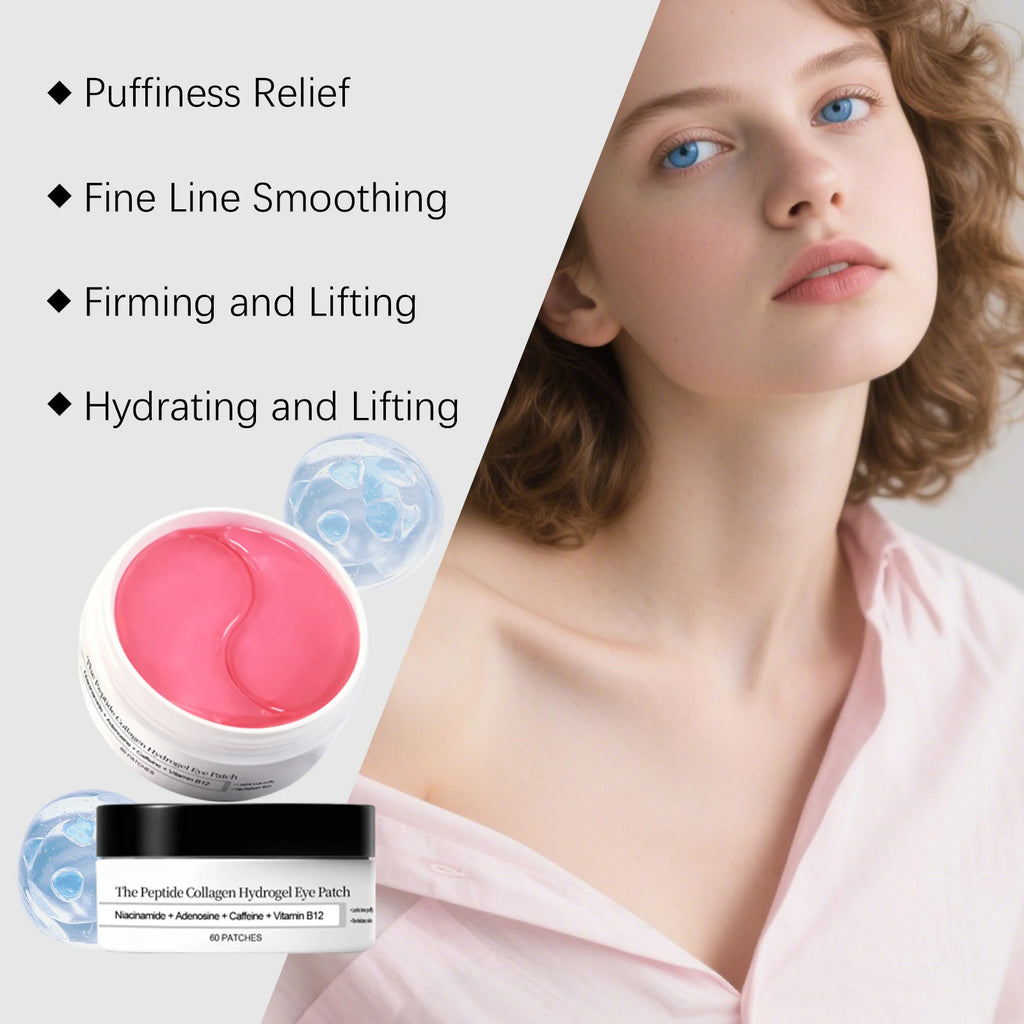 Peptide Collagen Hydrogel Eye Patches – Wrinkles & Dark Circles Eye Gel Patches Zpaxo