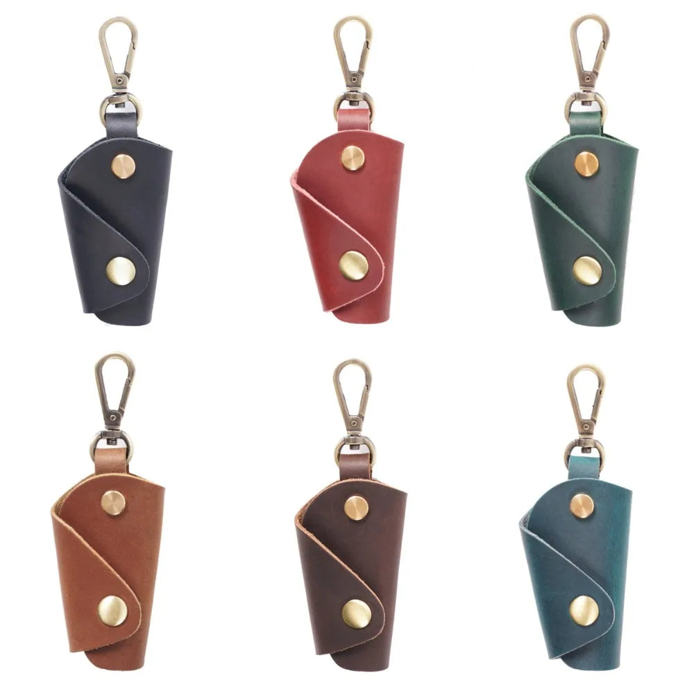 Leather Mini Key Bag Luxury Minimalist Men Car Pouch Multifunctional Zpaxo