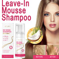 EELHOE Leave-In Mousse Shampoo Convenient Deeply Nourish Hair Unique Fresh Aroma Remove Odor Make Your Hair Fluffy Plump 100ml Zpaxo 5 Pcs