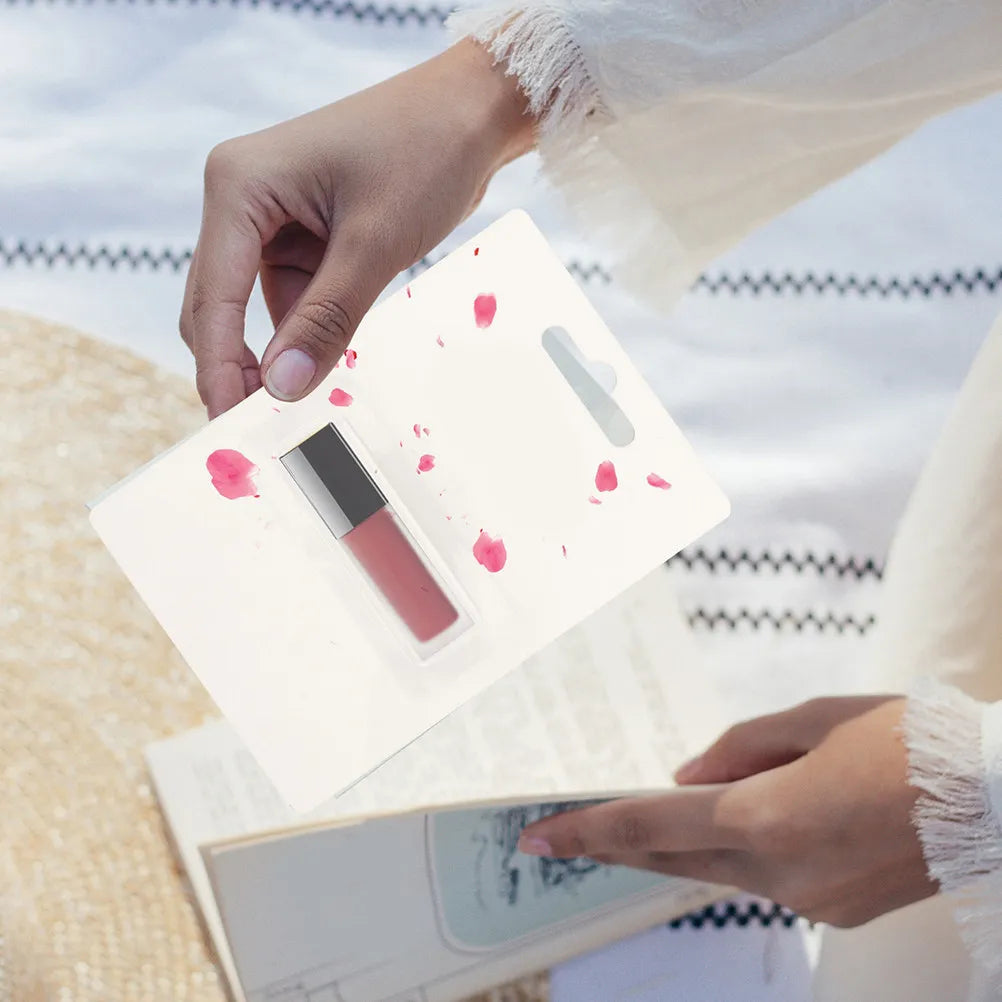 Clear Plastic Lipstick Pouches Money Cash Card Holder Transparent
