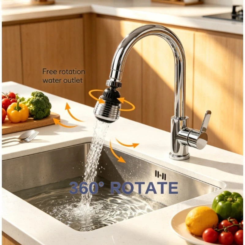 360 Rotating Water Saving Faucet Aerator Kitchen Diffuser Nozzle