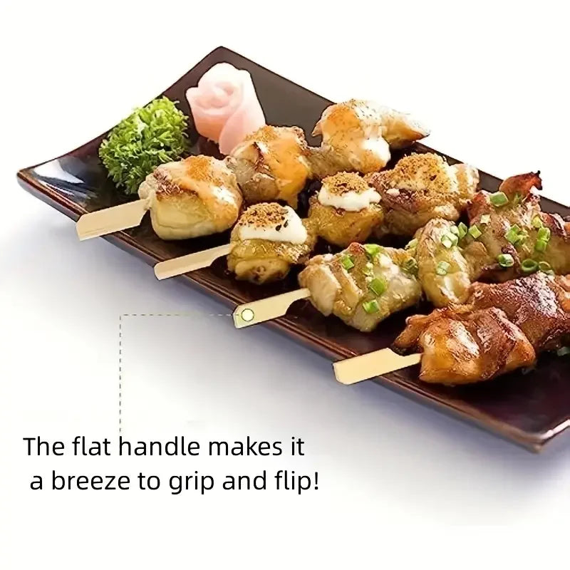 Disposable Bamboo Sticks Barbecue Tools Natural BBQ Skewers Camping