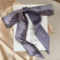 New Floral Headband Ribbon Oil Painting Headscarves Chinese Style Floral Scarf Zpaxo 6