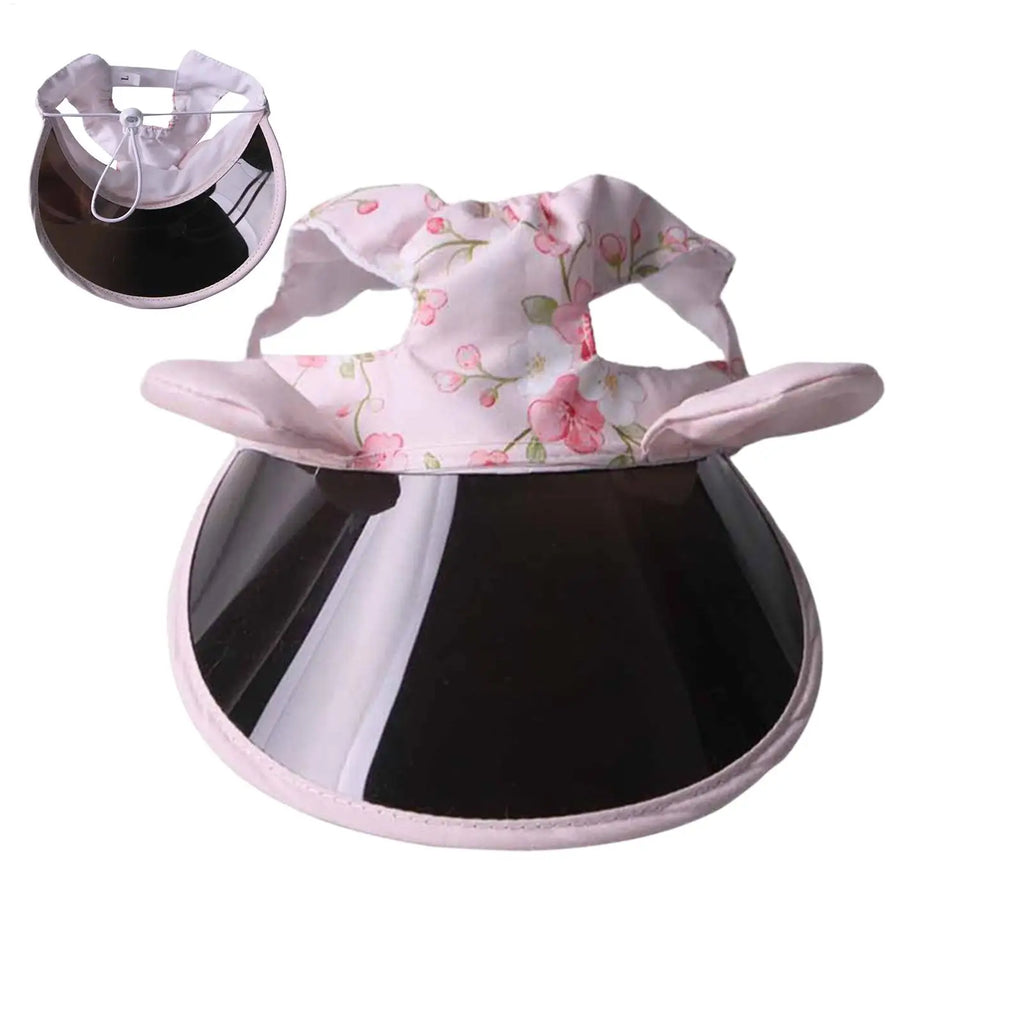 Summer Pet Cat Sun Hat With Ear Holes Dogs Sunscreen Hat Cute Adjustable Dog Fisherman Hat Pet Summer Caps Cat Pet Supplies Zpaxo