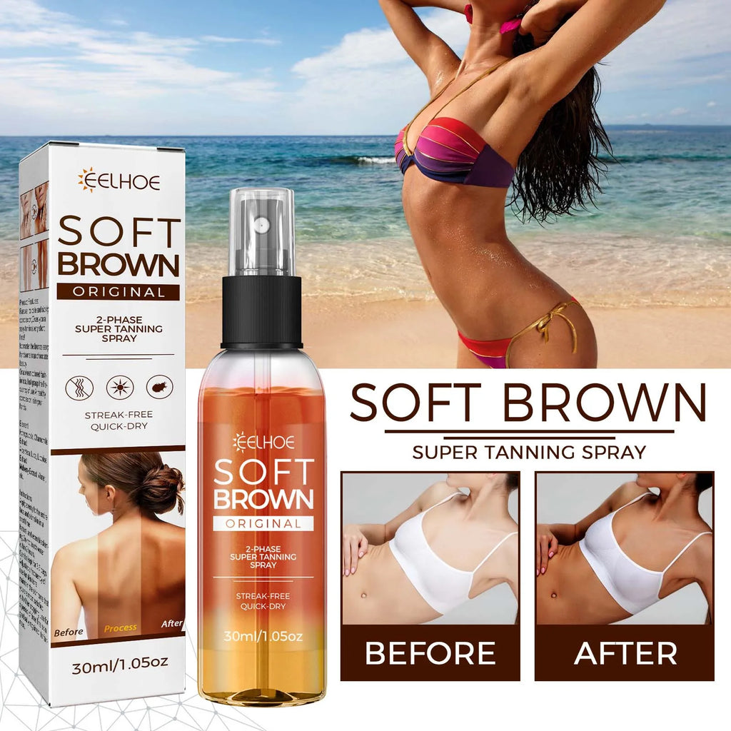 Eelhoe Self Tanning Spray – Natural Bronze Glow, 30ml Self Tanning Spray Zpaxo Default Title