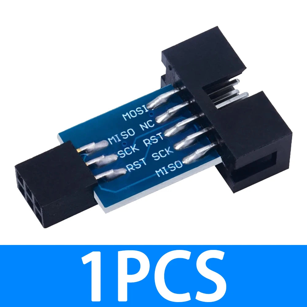10-Pin 6-Pin Adapter Board AVRISP USBASP STK500 Programmers Universal Zpaxo 1PCS