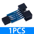 10-Pin 6-Pin Adapter Board AVRISP USBASP STK500 Programmers Universal Zpaxo 1PCS