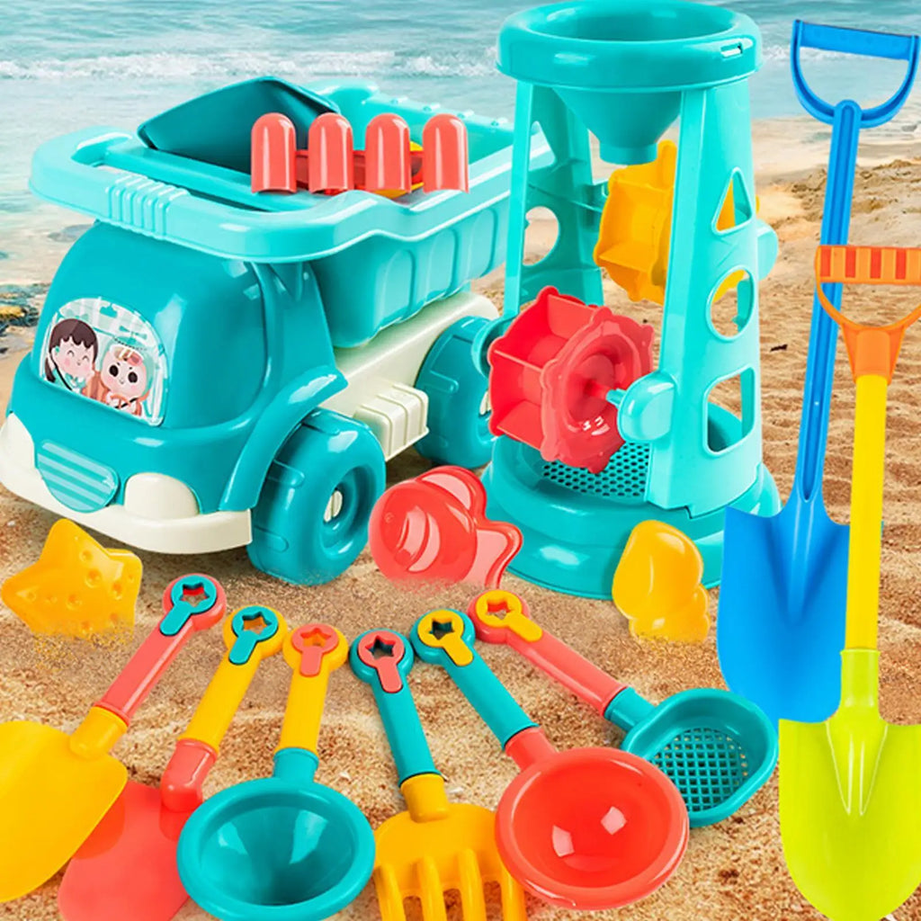 Sandbox Toys Car Mold Fun Summer Games 23-Piece Sand Beach Kids Girls Zpaxo