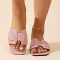 Women Flat Slippers 2026 New Summer Beach Slippers Casual Outside Sandals Summer Lightweight Women Shoes Designer Slides Women Zpaxo Pink 43