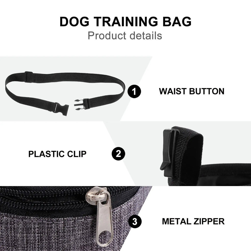 Dog Supports Pouch Drawstring Elastic Waist Bag Obedience Puppy