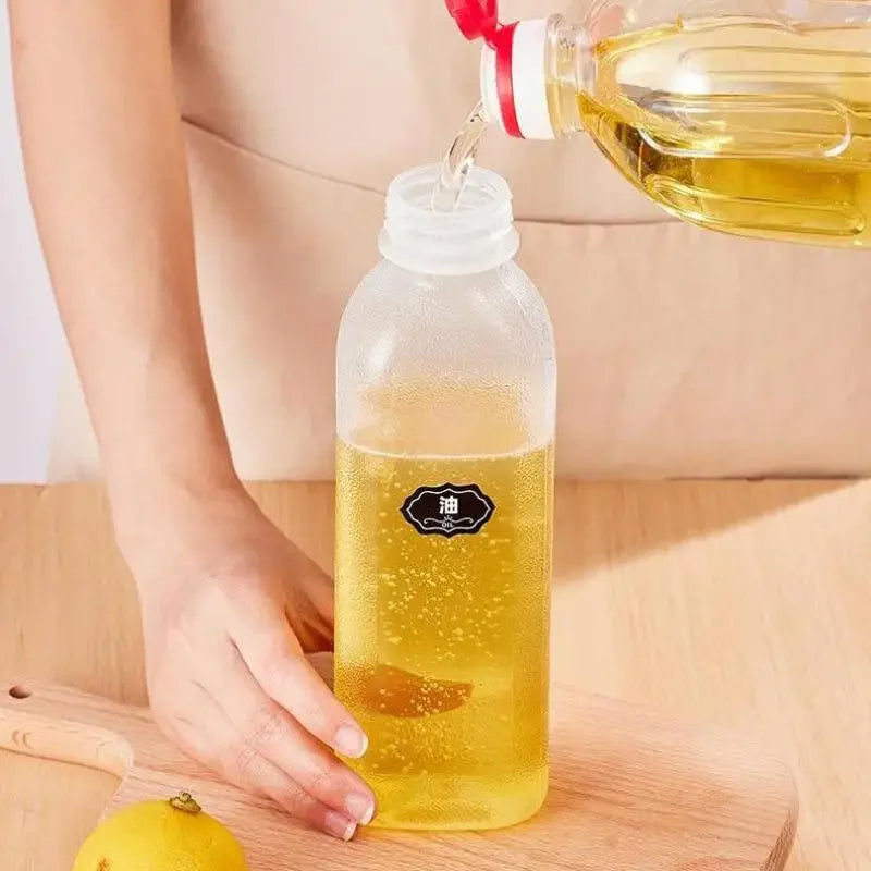 300/500/1000ML Kitchen Oil Bottle Seasoning Plastic Squeeze Bottle Dispenser For Salad Sauce Olive Oil Container Cooking Gadgets Zpaxo