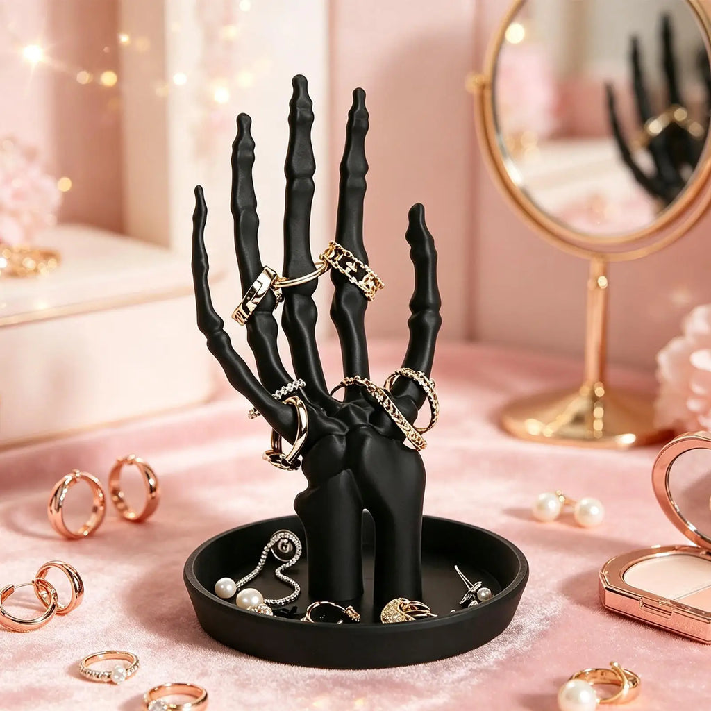 Skeleton Hand Jewelry Holder 3D Printed Home Decor Decorative Trinket