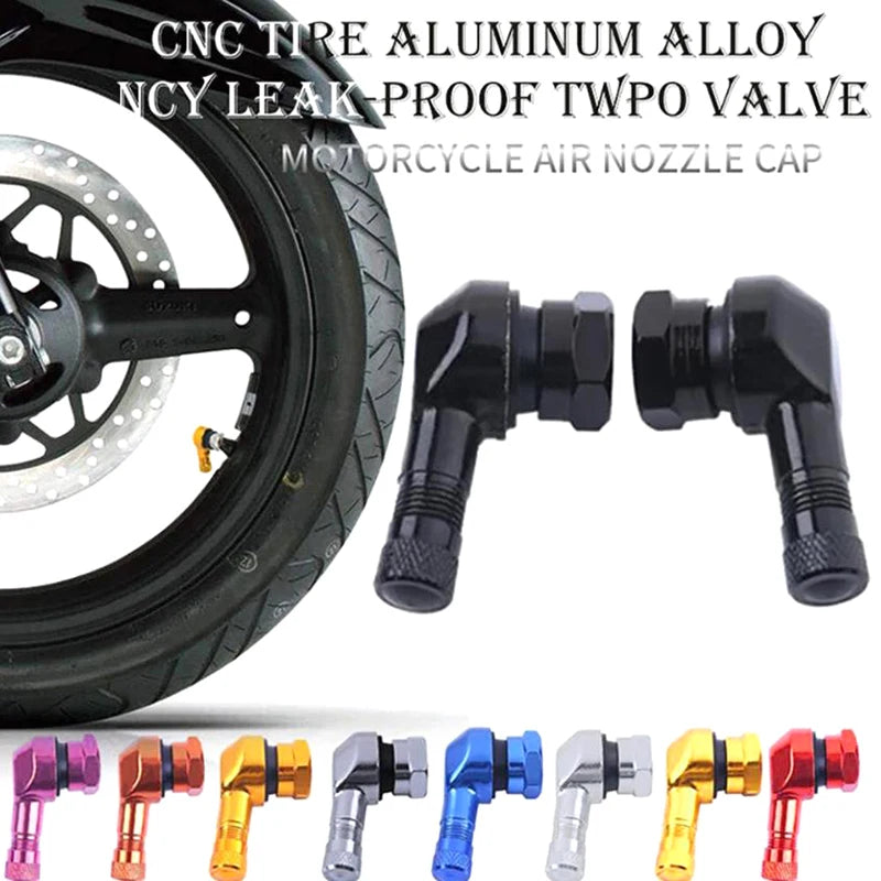 Aluminum Alloy Valve Motorcycle Rim 90 Degree Angle Wheel Tire
