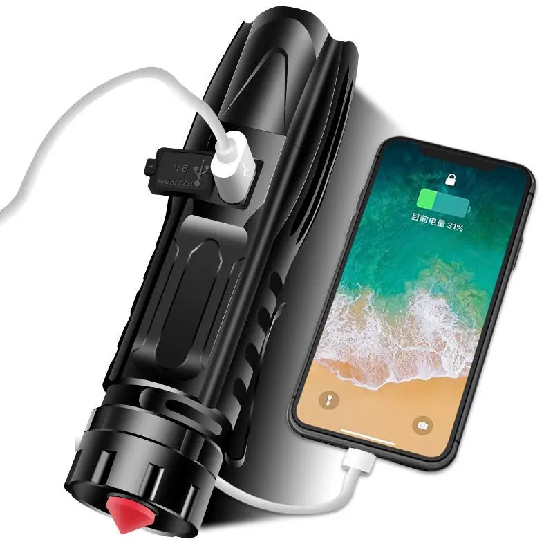 POCKETMAN 3800 Lumen Tactical Flashlight | USB Rechargeable