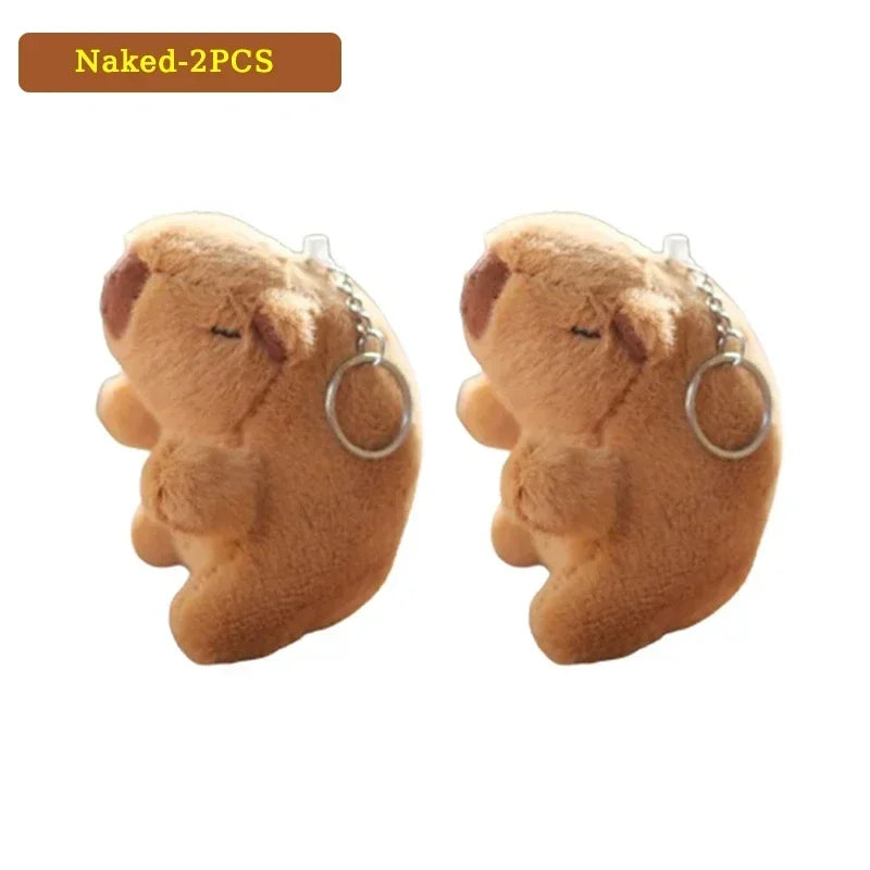 1- Water Dolphin Cotton Red Lovely Cute Creative Capybara Pendant Zpaxo Naked 2PCS